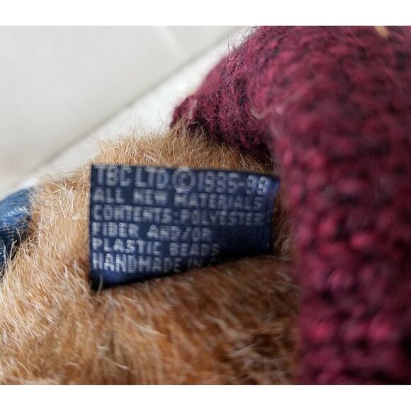 Boyds Bear JB Bean Series LEO BRUINSKI With Jeans, Hat & Sweater (1985-1998) 10" - Picture 11 of 13